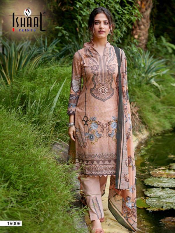 Ishaal Gulmohar 19 Fancy Pure Lawn Karachi Cotton Dress Materials